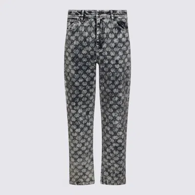 Daily Paper Uomo Trousers Blue And Green In Multi