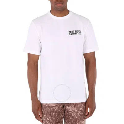 Daily Paper White Nedeem Short Sleeve Cotton T-shirt