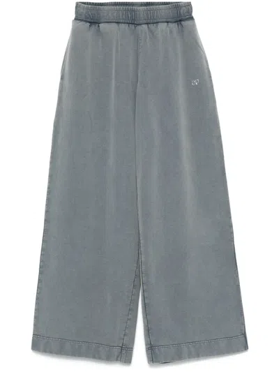 Daily Paper Wide-leg Track Pants In Blue
