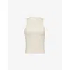 Daily Paper Womens Unit Ribbed Cotton Jersey Vest Peyote