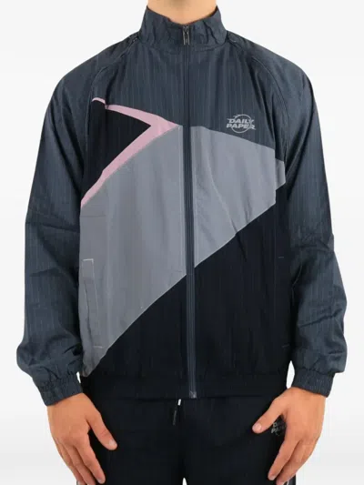 Daily Paper Zip-up Jacket In Blue