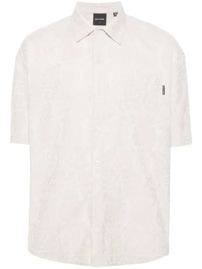 DAILY PAPER DAILY PAPER ZURI MACRAME JACQUARD RELAXED SHORT SLEEVES SHIRT
