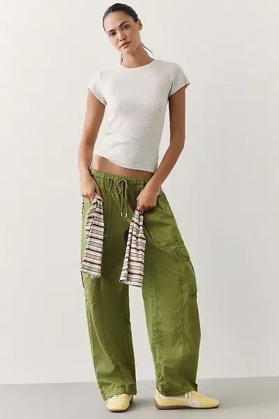 Daily Practice 100% Cotton Pull On Cargo Pants In Green