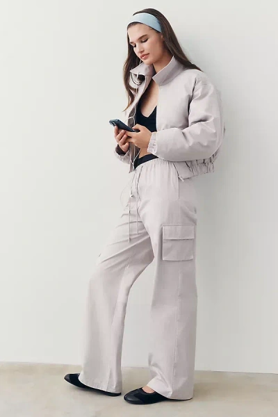 Daily Practice Astoria Wide-leg Cargo Pants In Gray