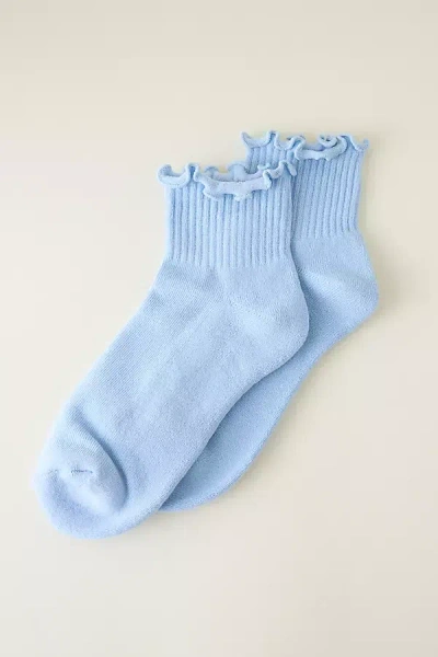 Daily Practice Athletic Ruffle Socks In Blue