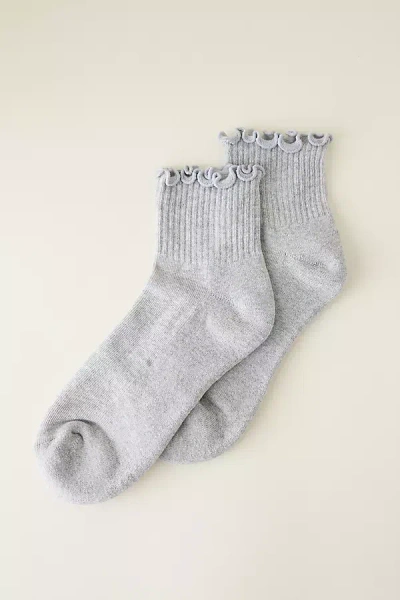 Daily Practice Athletic Ruffle Socks In Gray
