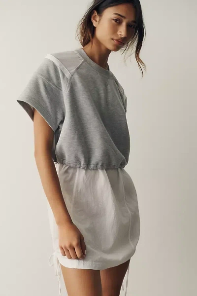 Daily Practice Bubble Better Mini Dress In Grey