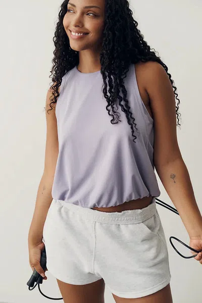 Daily Practice Bubble Twist Tank Top In Purple