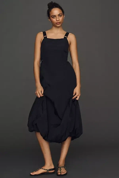 Daily Practice Bubble-hem Midi Dress In Multi