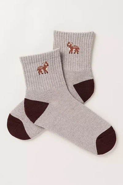 Daily Practice By Anthropologie Athletic Icon Socks In Brown