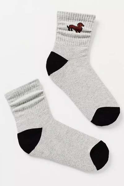 Daily Practice By Anthropologie Athletic Icon Socks In Gray