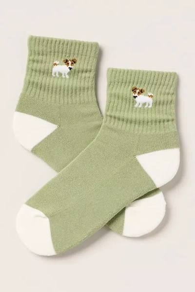 Daily Practice By Anthropologie Athletic Icon Socks In Green