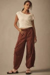 Daily Practice By Anthropologie Base Jump Parachute Trousers In Red