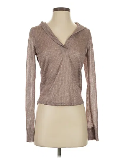 Pre-owned Daily Practice By Anthropologie Cardigan Sweater In Tan
