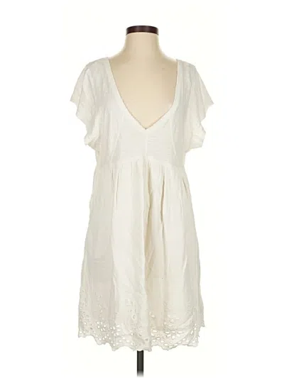Pre-owned Daily Practice By Anthropologie Casual Dress In White