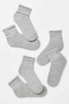 Daily Practice By Anthropologie Daily Practice Athletic Socks, Set Of 3 In Green