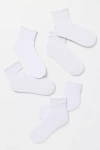 Daily Practice By Anthropologie Daily Practice Athletic Socks, Set Of 3 In White
