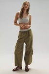 Daily Practice By Anthropologie Daily Practice Biennial Wide-leg Cropped Pants In Green