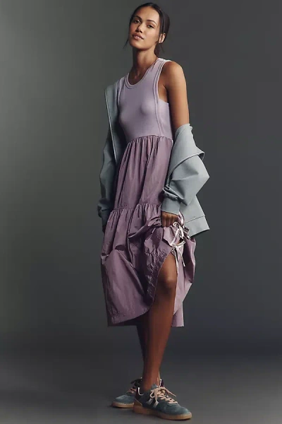 Daily Practice By Anthropologie Daily Practice Bowline Sleeveless Midi Dress In Purple
