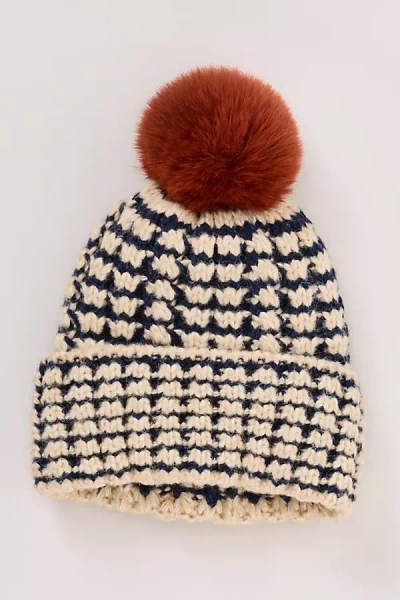 Daily Practice By Anthropologie Daily Practice Chunky Knit Pom-pom Beanie In Neutral