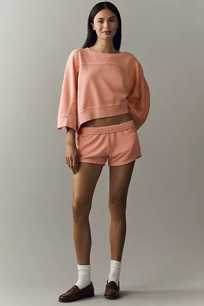 Daily Practice By Anthropologie Daily Practice Cotton Athletic Shorts In Pink
