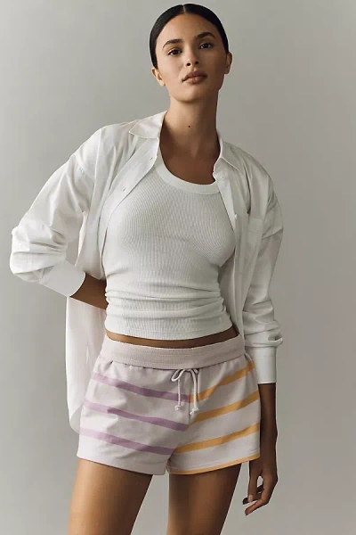 Daily Practice By Anthropologie Daily Practice Cotton Colorblock Shorts In White