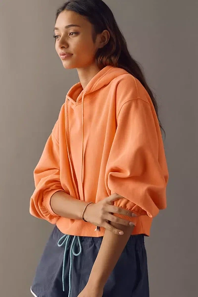 Daily Practice By Anthropologie Daily Practice Drawstring Hoodie In Metallic