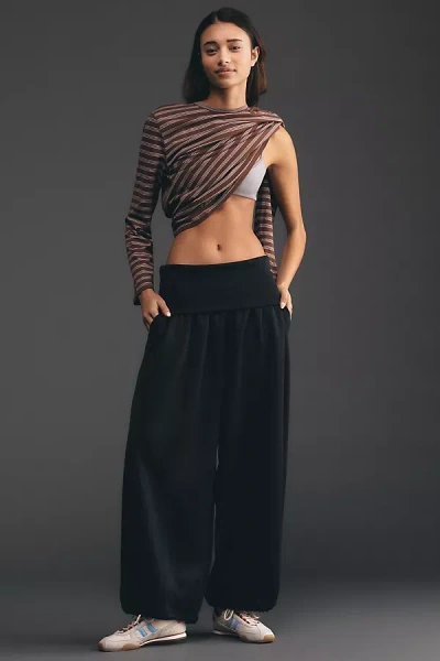 Daily Practice By Anthropologie Daily Practice Foldover Balloon Pants In Multi