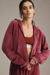 Daily Practice By Anthropologie Daily Practice Front Stage Hooded Sweatshirt In Purple