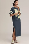 Daily Practice By Anthropologie Daily Practice Graphic T-shirt Midi Dress In Blue