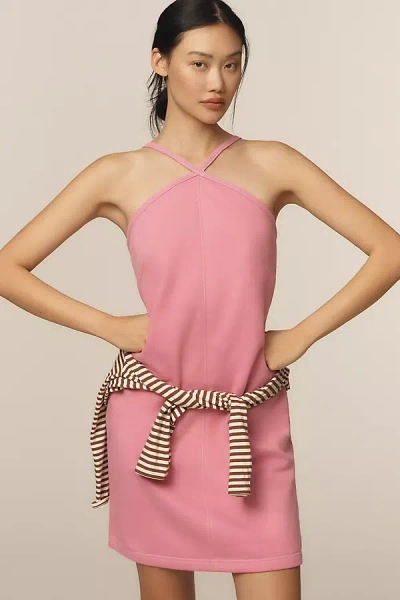 Daily Practice By Anthropologie Daily Practice Halter Mini Dress In Pink