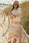 Daily Practice By Anthropologie Daily Practice High Tide Long-sleeve Midi Dress In White