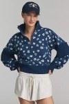 Daily Practice By Anthropologie Daily Practice Indy Half-zip Pullover Sweatshirt In Blue