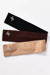 Daily Practice By Anthropologie Daily Practice Jersey Stretch Headbands, Set Of 3 In Sand