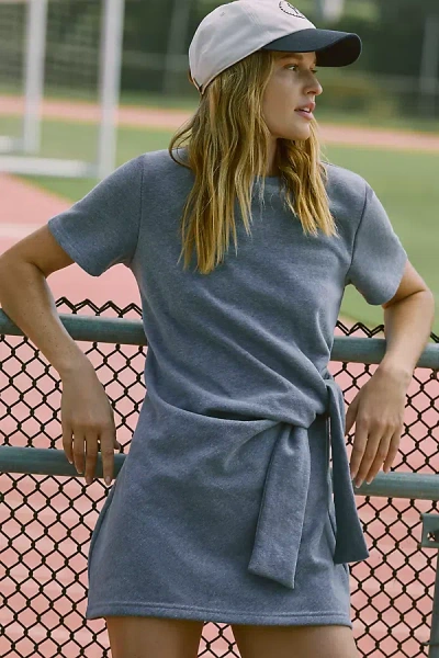 Daily Practice By Anthropologie Daily Practice Knotted Cotton Blend Dress In Blue