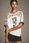 Daily Practice By Anthropologie Daily Practice Line Call Long-sleeve Jersey Top In Black