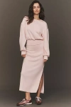 Daily Practice By Anthropologie Daily Practice Long-sleeve Knit Maxi Dress In Pink