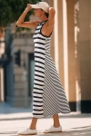 Daily Practice By Anthropologie Daily Practice Mixed Print Knit Midi Dress In Black