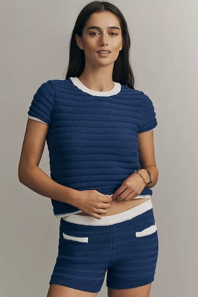 Daily Practice By Anthropologie Daily Practice North Star Short-sleeve Top In Blue