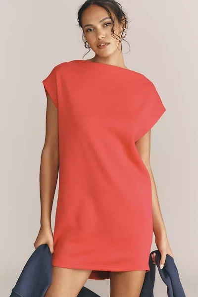 Daily Practice By Anthropologie Daily Practice Off-the-shoulder Neoprene Mini Dress In Pink