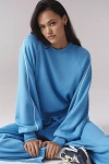 Daily Practice By Anthropologie Daily Practice Oversized Pullover Sweatshirt In Blue