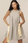 Daily Practice By Anthropologie Daily Practice Palm Tree Sleeveless Mini Dress In Grey