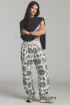 Daily Practice By Anthropologie Daily Practice Printed Super Star Balloon Pants In Gray