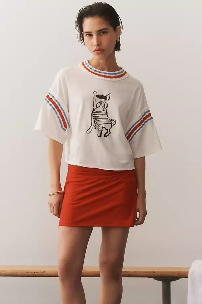 Daily Practice By Anthropologie Daily Practice Pup T-shirt Top In White