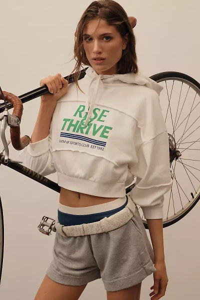 Daily Practice By Anthropologie Daily Practice Relay Hooded Sweatshirt In White
