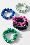 Daily Practice By Anthropologie Daily Practice Ribbed Hair Ties, Set Of 5 In Multi