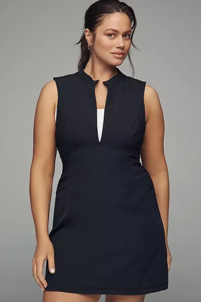 Daily Practice By Anthropologie Daily Practice Shirred Mini Dress In Black