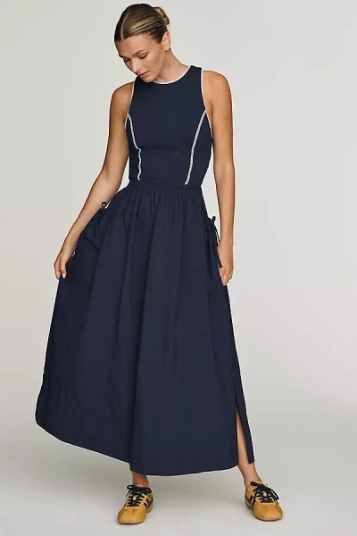 Daily Practice By Anthropologie Daily Practice Shoreline Maxi Dress In Blue