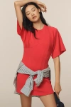 Daily Practice By Anthropologie Daily Practice Short-sleeve Mini Dress In Pink