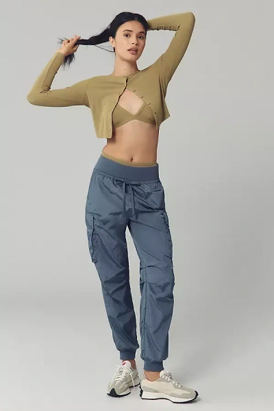 Daily Practice By Anthropologie Daily Practice Silky Cargo Pants In Gray